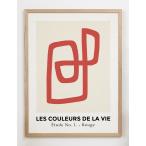 CARO CARO PRINTS | Red Art Print (GMTC-1401) | アートプリント/アートポスター (30x40cm) 北欧 アブストラクト