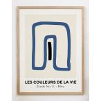 CARO CARO PRINTS | Blue Art Print (GMTC-1501) | アートプリント/アートポスター (30x40cm) 北欧 アブストラクト