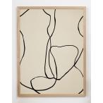 CARO CARO PRINTS | Female Nude  Art Print (FGRT-02) | アートプリント/アートポスター (30x40cm) 北欧 アブストラクト