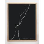 CARO CARO PRINTS | Abstract Black Line Art Print (GMTC-3301) | アートプリント/アートポスター (30x40cm) 北欧 アブストラクト