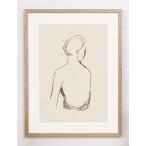 CARO CARO PRINTS | Nude Figure Art Print (FGRT-06) | アートプリント/アートポスター (30x40cm) 北欧 アブストラクト