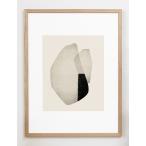 CARO CARO PRINTS | Beige and Black Art Print (ABST-05) | アートプリント/アートポスター (30x40cm) 北欧 アブストラクト