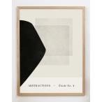 CARO CARO PRINTS | Abstract Black &amp; Beige Art Print (GMTC-4501) | アートプリント/アートポスター (30x40cm) 北欧 アブストラクト