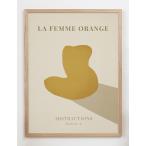 CARO CARO PRINTS | Orange Nude Art Print (FGRT-06) | アートプリント/アートポスター (30x40cm) 北欧 アブストラクト