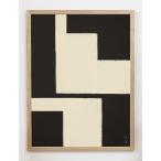 CARO CARO PRINTS | Dark Brown &amp; Beige Art Print (ABST-19) | アートプリント/アートポスター (30x40cm) 北欧 アブストラクト