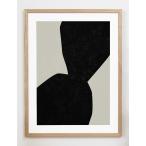 CARO CARO PRINTS | Black &amp; Beige Art Print (GMTC-4001) | アートプリント/アートポスター (30x40cm) 北欧 アブストラクト