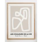 CARO CARO PRINTS | Beige &amp; White Art Print (GMTC-5101) | アートプリント/アートポスター (30x40cm) 北欧 アブストラクト
