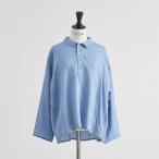 HEAVENLY (ヘブンリー) | LINEN POLOCOLLAR WIDE PULLOVER (smoke blue) | 送料無料 トップス ブラウス