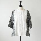 sosotto (ソソット) | LIBERTY 60ローン太ピンタック切替ブラウス6分袖 (off white/malory) | フラワー柄 リバティ