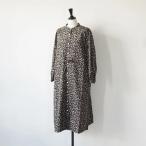 ショッピングコーデュロイ sosotto (ソソット) | コーデュロイプリントバンドカラーウエストドロストOP (navy) | ワンピース ドレス モザイク柄