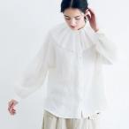 ショッピングリネン MAGALI | ストライプリネン・アンティークカラー・ブラウス (オフホワイト) | ブラウス トップス マガリ