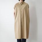 GYMPHLEX | TYO SLEEVELESS B.D. SHIRT DRESS (carbon/beige) size 14 | ジムフレックス シャツワンピース