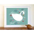 GINGIBER | ENCHANTED SWAN ART PRINT | アートプリント/ポスター【レターサイズ】