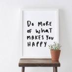 【  メール便送料無料 】OLD ENGLISH CO. | DO MORE OF WHAT MAKES YOU HAPPY | A4 アートプリント/ポスター