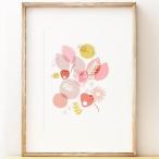 SHAPE COLOUR PATTERN | SPRINGTIME - floral wall art | A3 アートプリント/ポスター