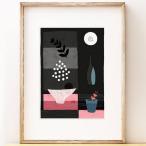SHAPE COLOUR PATTERN | Night Hours III - abstract still life art | A3 アートプリント/ポスター