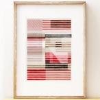 SHAPE COLOUR PATTERN | Lined - stripy abstract art | A3 アートプリント/ポスター