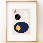 SHAPE COLOUR PATTERN | Modern art print 'Kettle's Yard Lemon' | A3 アートプリント/ポスター