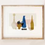 SHAPE COLOUR PATTERN | Still Life with Black Apple contemporary art print | A3 アートプリント/ポスター
