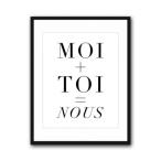【SALE セール】THE LOVE SHOP | MOI PLUS TOI | A2 アートプリント/ポスター