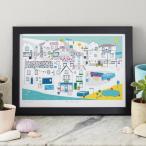 JESSICA HOGARTH | ROBIN HOOD'S BAY ART PRINT | A3 アートプリント/ポスター【北欧 リビング おしゃれ】