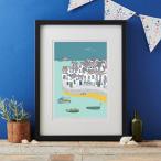 JESSICA HOGARTH | COASTAL VILLAGE ART PRINT | A3 アートプリント/ポスター【北欧 リビング おしゃれ】