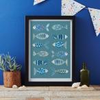 JESSICA HOGARTH | FISH ART PRINT | A3 アートプリント/ポスター【北欧 リビング おしゃれ】