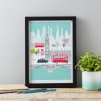 JESSICA HOGARTH | BIG BEN LONDON ART PRINT | A3 アートプリント/ポスター【北欧 リビング おしゃれ】