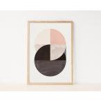 LES TEMPS MODERNES | ABSTRACT GEOMETRIC CIRCLES PRINT | A3 アートプリント/ポスター【北欧 インテリア シンプル おしゃれ】