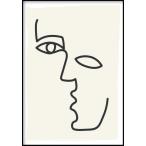 GLAM POSTERS | ABSTRACT FACE POSTER | アートプリント/ポスター (30x40cm)【北欧 リビング インテリア】