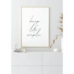 GLAM POSTERS | KEEP LIFE SIMPLE | アートプリント/ポスター (30x40cm)【北欧 リビング インテリア】