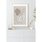 GLAM POSTERS | ABSTRACT SHAPES PALE POSTER | アートプリント/ポスター (30x40cm)【北欧 リビング インテリア】
