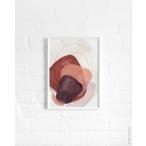 dear musketeer | PAINTED SHAPES RUST AND PURPLE PRINT | A3 アートプリント/ポスター