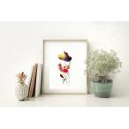 THE CLAY PLAY | MEADOW POPPIES WALL ART (no.063) | A4 アートプリント/ポスター