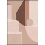 GLAM POSTERS | GEOMETRIC ABSTRACT POSTER | アートプリント/ポスター (30x40cm)【北欧 リビング インテリア】