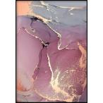 GLAM POSTERS | WATERCOLOR ROSE REAL ROSE GOLD POSTER | アートプリント/ポスター (50x70cm)【北欧 リビング インテリア 箔押し】