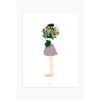MICUSH | MODERN WOMEN - FLORAL LADY | アートプリント/ポスター (30x40cm)【北欧 シンプル インテリア おしゃれ】