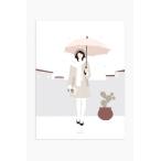 MICUSH | MODERN WOMEN - URBAN RAINY DAY | アートプリント/ポスター (30x40cm)【北欧 シンプル インテリア おしゃれ】