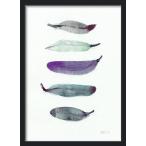 THE CLAY PLAY | PURPLECOLOR BIRD FEATHERS (no.274p) | A4 アートプリント/ポスター