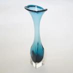 Glasbruk Aseda (by Bo Borgstrom) | smoky blue tall glass vase 1960's | Северная Европа Vintage стекло Швеция 