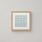 a good view (designed by ELISA DEFOSSEZ KIKUCHI) | 20x20cm ストーンズグリッド ブルー 北欧 アートポスター