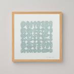 a good view (designed by ELISA DEFOSSEZ KIKUCHI) | 30x30cm ストーンズグリッド ブルー 北欧 アートポスター