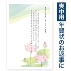 ５枚 　寒中見舞いはがき  NewKST-12（蓮）　喪中にもらった年賀状のお返事に 寒中見舞い ハガキ 葉書