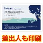 差出人印刷込み 官製３０枚 　離婚 報告 ハガキ 住所 印刷 お知らせ 葉書 はがき  SMS-73
