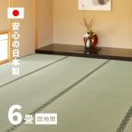 ショッピングい草 カーペット い草 6畳 6帖 255×340cm 畳の上に敷くもの ござ 国産 いぐさ 団地間 56間 五六間 上敷き 天草