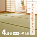 カーペット い草 4.5畳 4畳半 4.5帖 255×255cm 畳の上に敷くもの ござ いぐさ 団地間 56間 五六間 上敷き 緑川