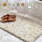 玄関マット 室内マット 玄関 室内 マット 45×75cm 洗える シャギーマット 滑り止め ふかふか シンプル おしゃれ リーヴァ