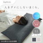 ショッピング枕カバー 枕 カバー付 洗える パイプ まくら ピロー やわらかい LLサイズ ロング 43×90cm 日本製 人をダメにしないまくら ピロー Softell ソフティル D-027 返品保証