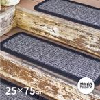 階段マット 屋外 ゴム製 25×75×厚さ1cm 玄関マット ラバーマット 上がりかまち 薄型 泥落とし 業務用 CE-7940 DGY