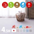 ショッピングホットカーペットカバー カーペット 4.5畳 4.5帖 261×261cm 江戸間 ラグ 敷き詰め 日本製 防炎 撥水 抗菌 防ダニ ホットカーペットカバー オフィス PS-700